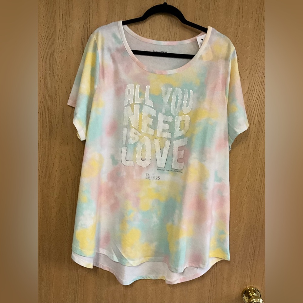 Lane Bryant Pastel Tie-Dye Tee